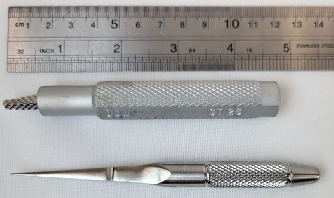 DOW CORNING WRIGHT  Set of 5 Swanson Finger & Toe Joint Rasps Orthopedic Sizers w/ Broach — photo 11