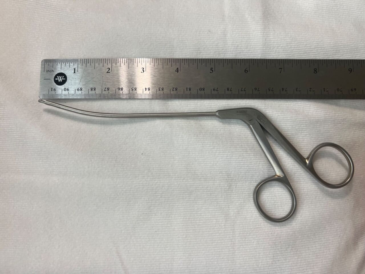 R. WOLF 8404.053 Up Curved Punch Forceps Serrated 3.4mm X 6" Length — photo 6