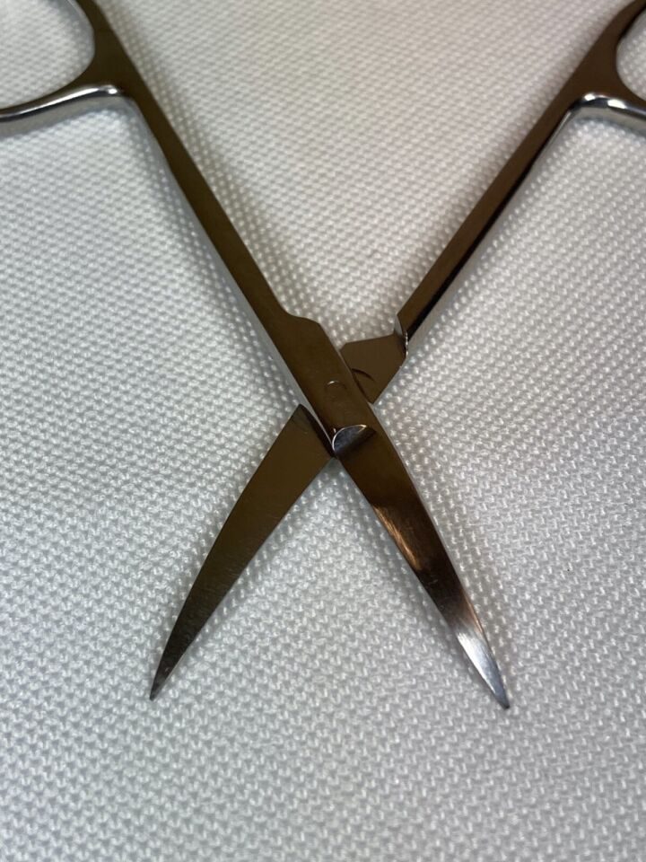 JARIT 360-105 Iris Scissors Delicate Sharp/Sharp Curved Blades L: 3 5/8" Mirror — photo 4