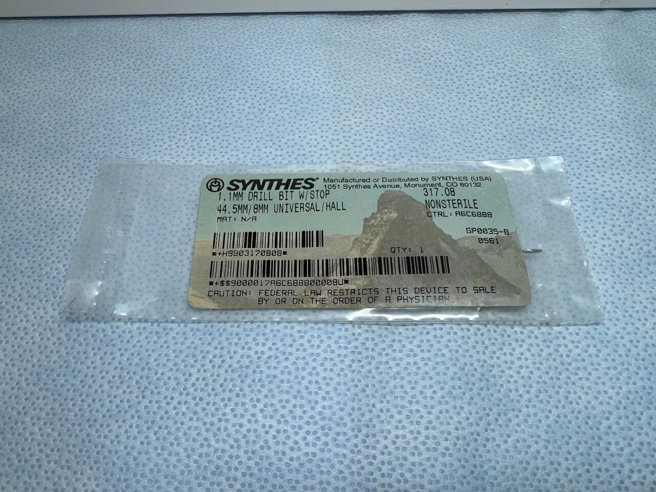 SYNTHES 317.08 1.1mm Drill Bit — photo 2
