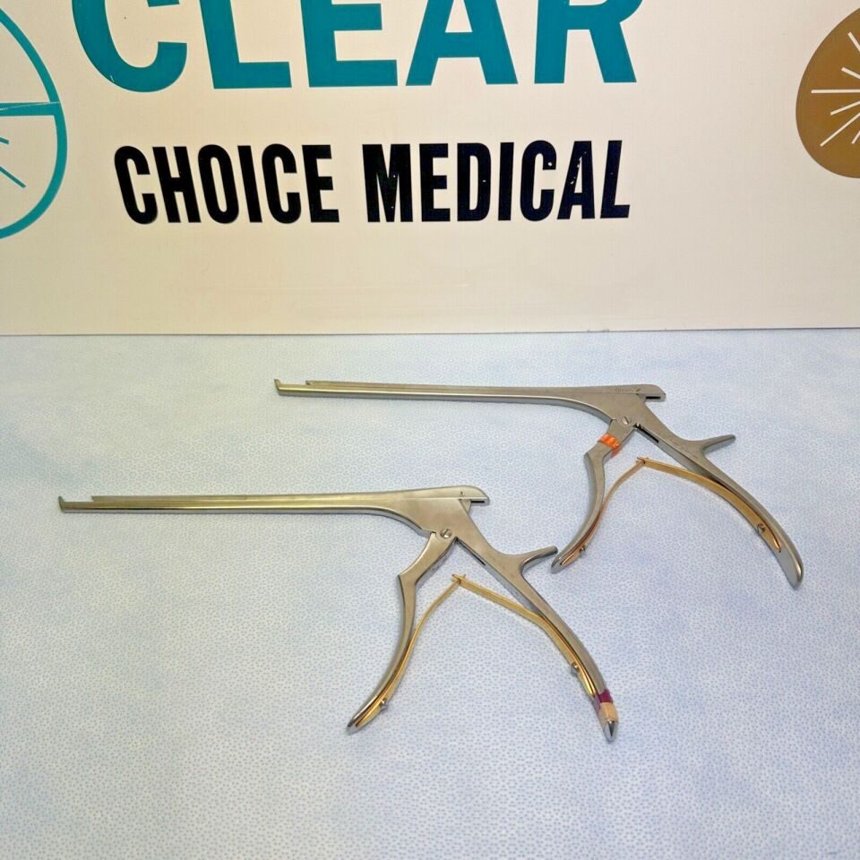 V. MUELLER NL4071-086 & NL4071-085 Spurling Rongeur 5mm & 6mm X 40deg Up-Cutting 8" Length — photo 1