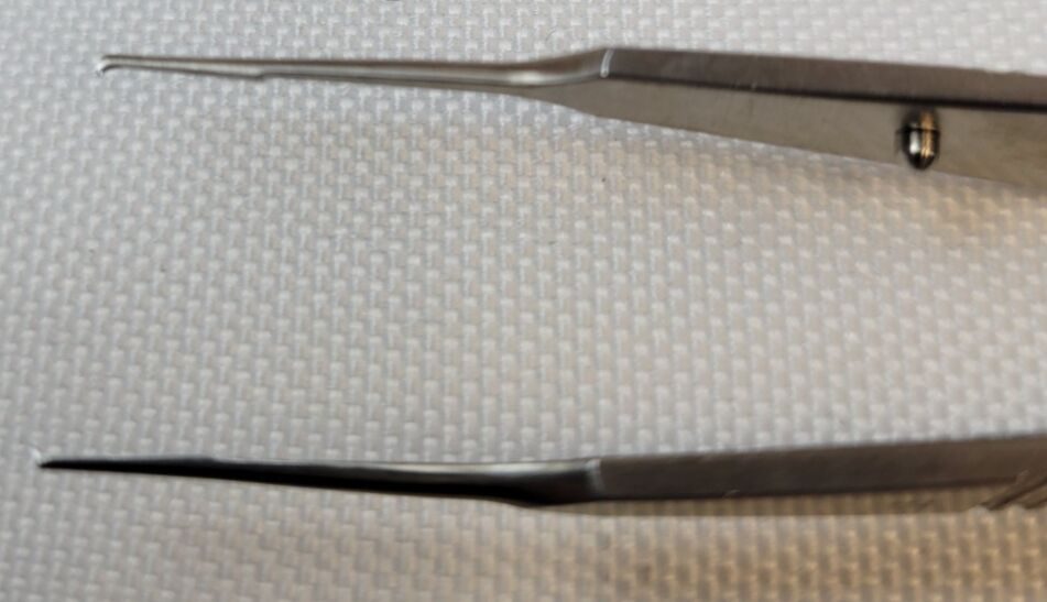 JARIT 355-161 Castroviejo Suture Tying Forceps, 1x2 Teeth, 4.25" Ophthalmology — photo 2