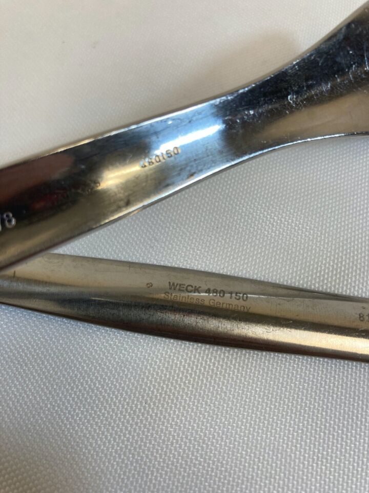 V. PILLING WECK 480150 Double-Ended Goelet Retractor 4cm x 3cm Blades — photo 2