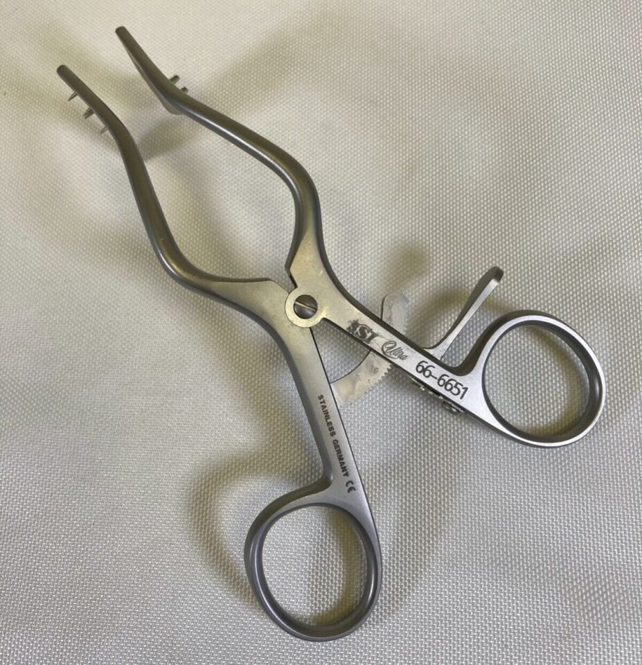 SYMMETRY SURGICAL 66-6651 Perkins Retractor 3 Prong Right Solid Left — photo 1