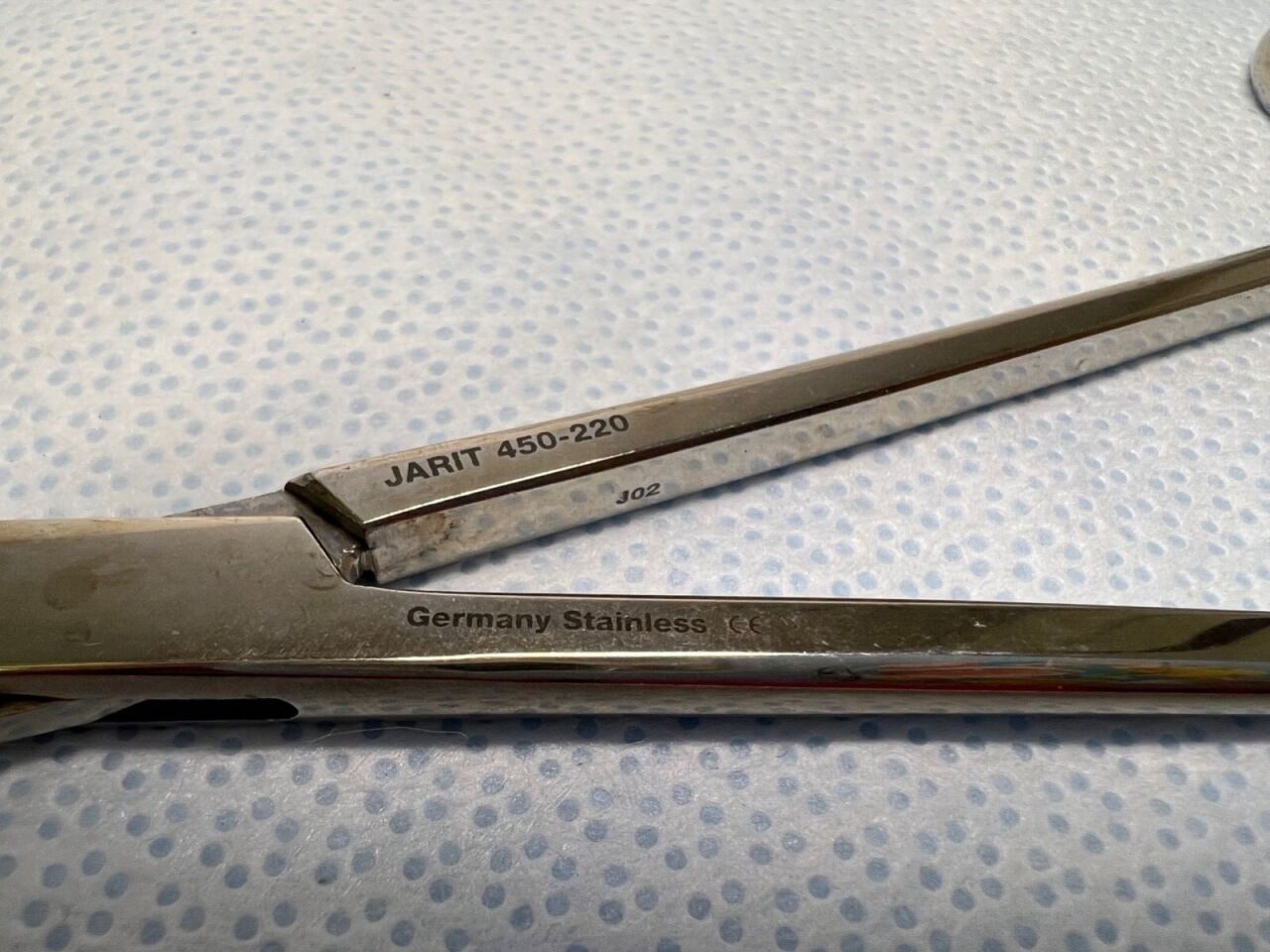 JARIT 450-220 3 X 3 Teeth 8-1/2" Length Ballenger Tonsil Forceps — photo 3