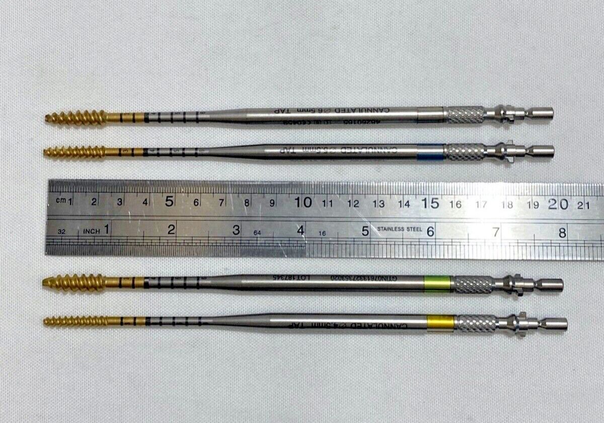 STRYKER XIA3 Serrato 4.5 5.5 6.5 7.5mm Set of 4 Cannulated Tap — photo 8