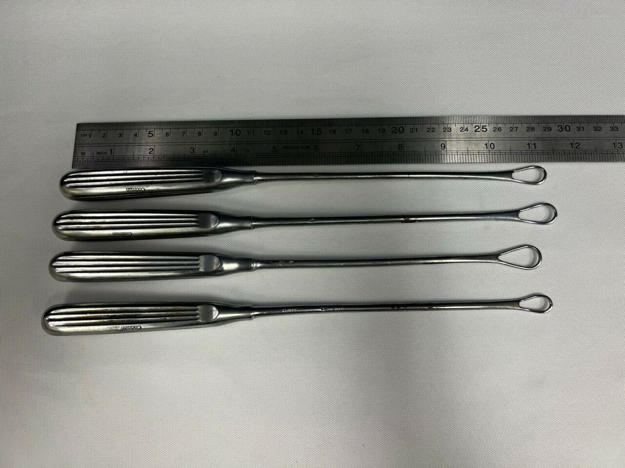CODMAN  Set of 4 Blunt Uterine Curettes — photo 5