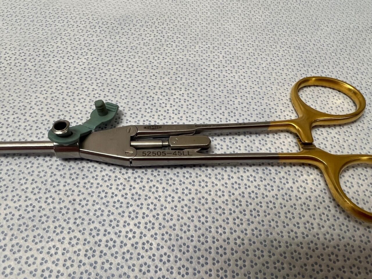 ELMED 52505-45LL Laparoscopic Needle Holder Straight 8mm TC Tip 33cm — photo 2