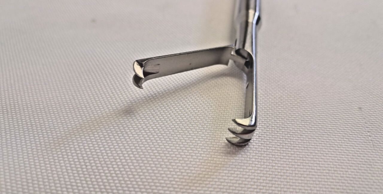 PILLING 728096 Claw Grasping Forceps, 2 x 3, 10mm, 35cm — photo 3