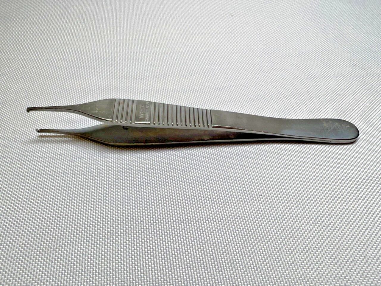 WECK 57212 Adson Tissue Forceps 1x2 Teeth 1.2mm Tip 4-7/8"