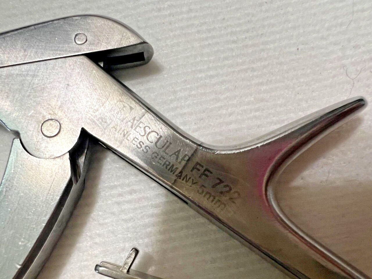 AESCULAP FF722 Kerrison Rongeur 5mm X 40deg UpBite 7" Length Neurology — photo 4
