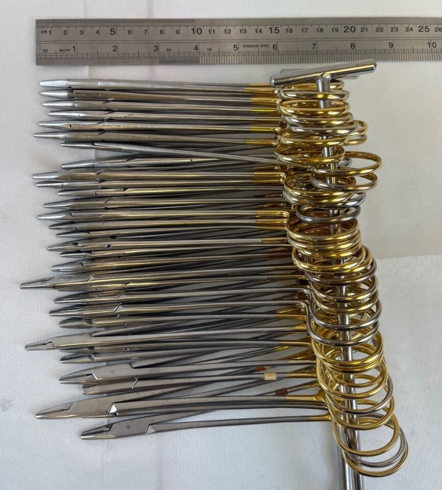 VARIOUS  Set of 31 V. Mueller SSI Ultra Codman T/C Insert 8" Needle Holder w/ Stringer — photo 12