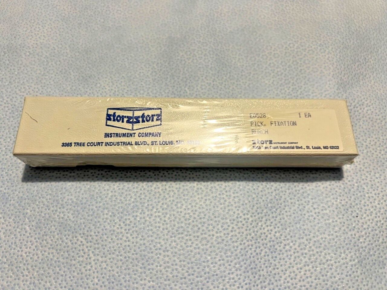 BAUSCH & LOMB E0528  Burch Fixation Pick 5-1/8" Length Sharp Tip Prongs 3mm Apart