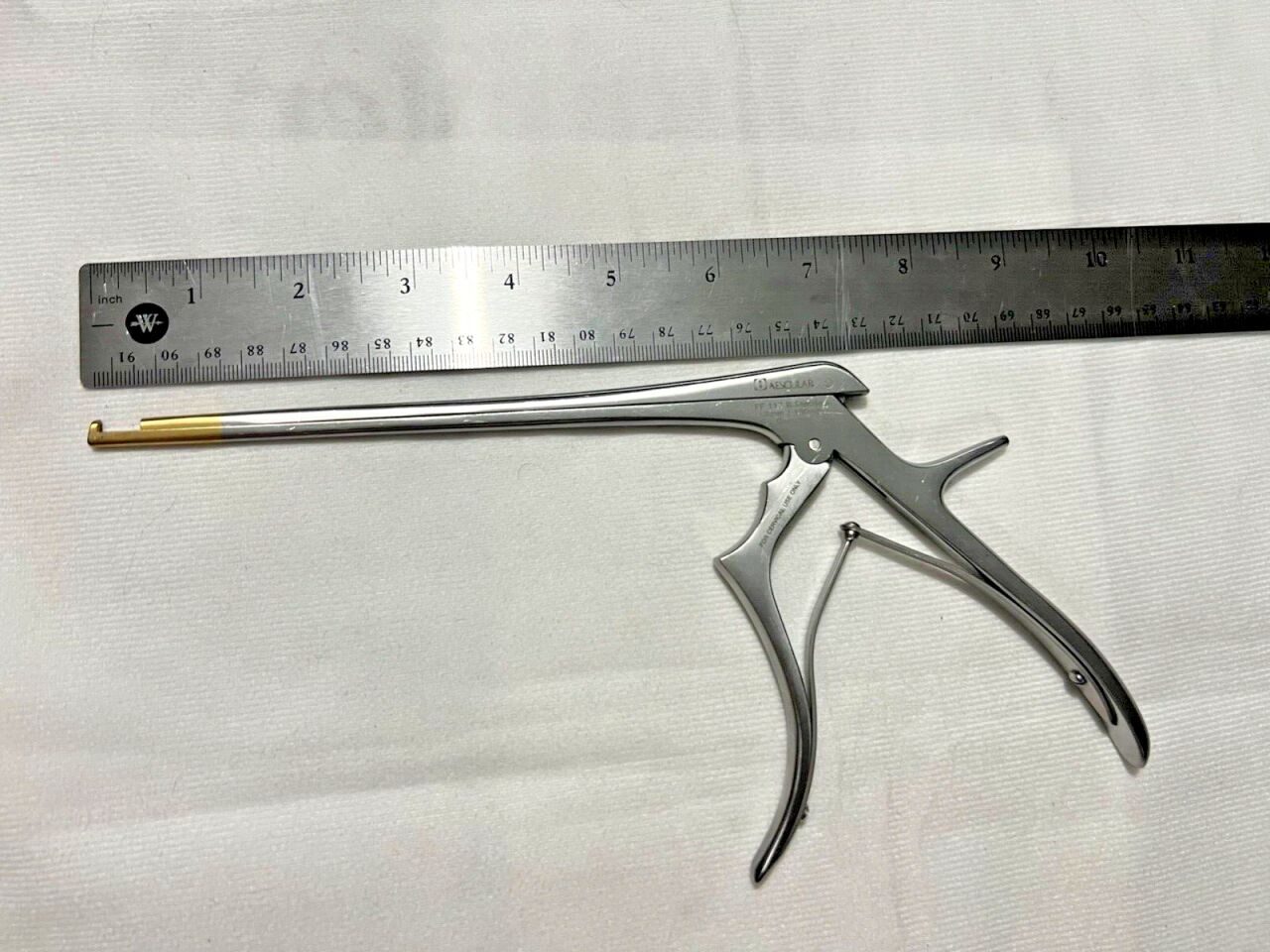 AESCULAP FF117R Kerrison Punch 3mm X 90deg Upbite 7" Length — photo 6