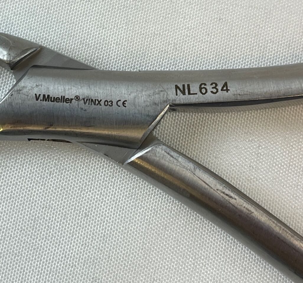 V. MUELLER NL634 Stookey Rongeur Angled Jaw 3mm Bite 19cm Long Orthopedics Neuro — photo 2