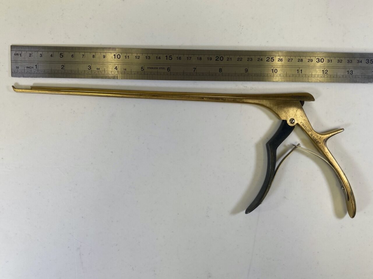 V. MUELLER NL4256-13T T-Coat Ejector Kerrison Rongeur 3mm x 40deg Up x 11" Neuro — photo 9