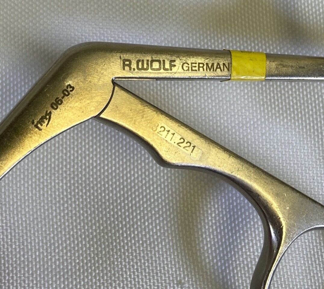 R. WOLF Set of 3 100mm WL Left Right & Straight Nasal Scissors ENT — photo 3