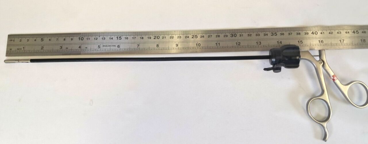 ENDOPLUS  5mm Modular Steel Handle with Rotation Dorsey Fenestrated D/A Grasper — photo 5
