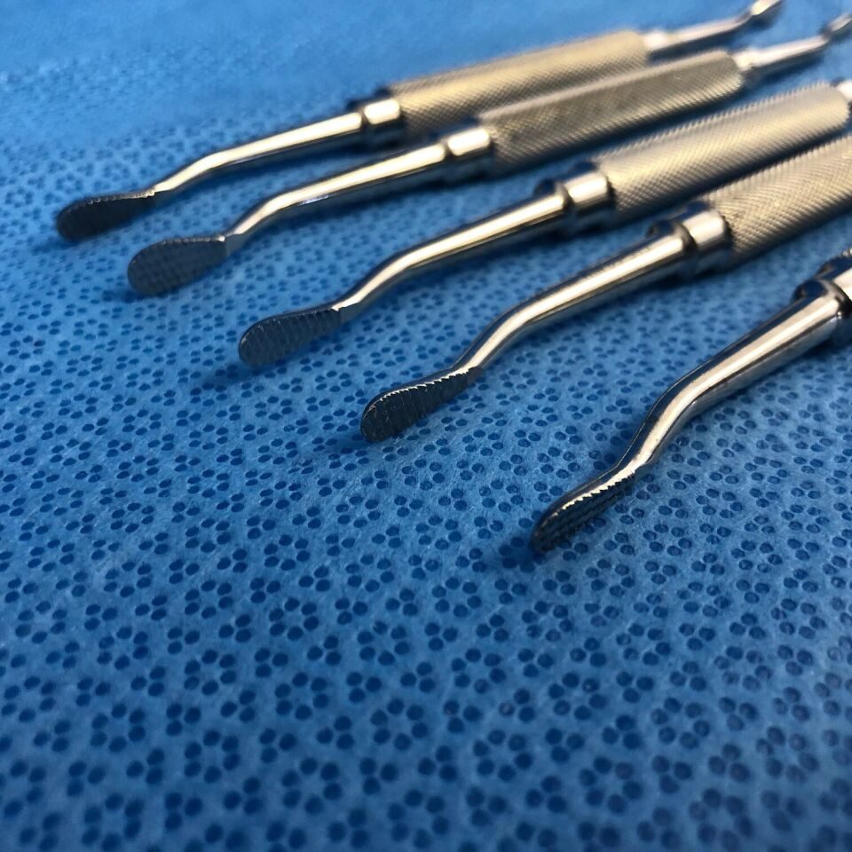 KMEDIC 69-545 Set of 5 Cross Serrations Double Sided Bone Files — photo 3