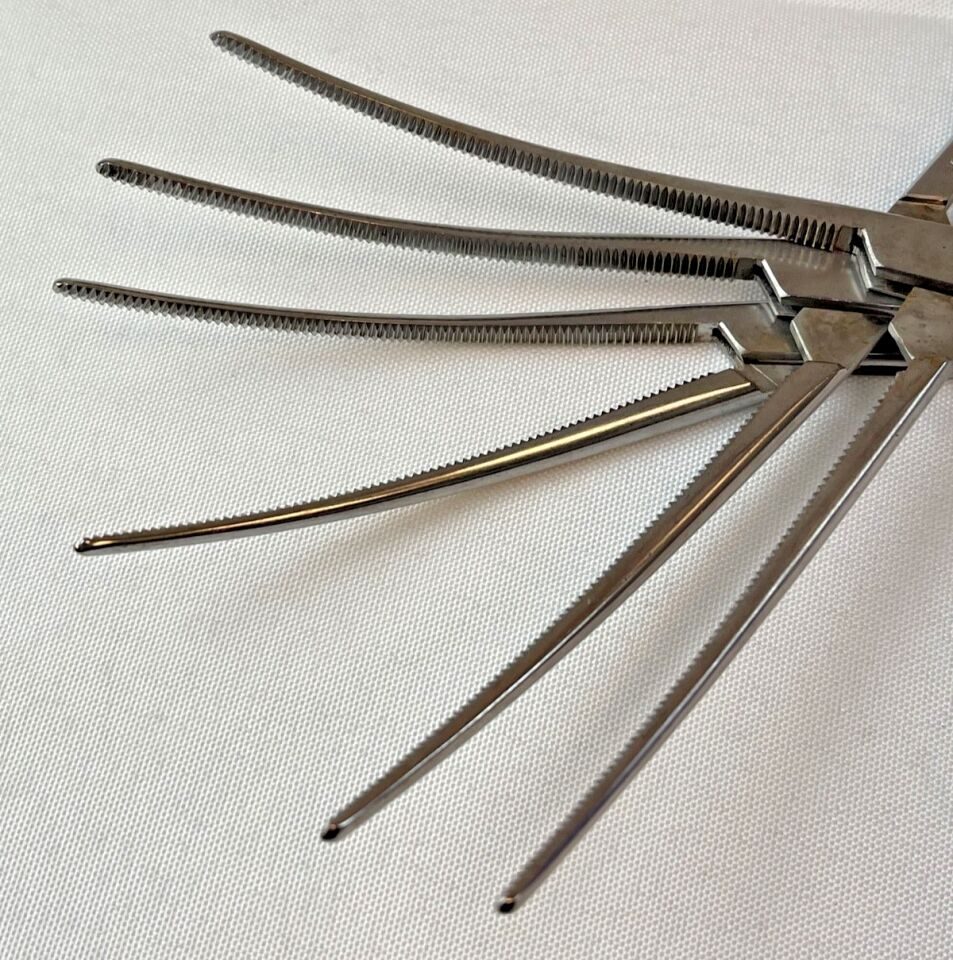 V. MUELLER CH1682 Sarot Intrathoracic Artery Forceps 3" Curved Jaw 9.5", Set of 3 — photo 4