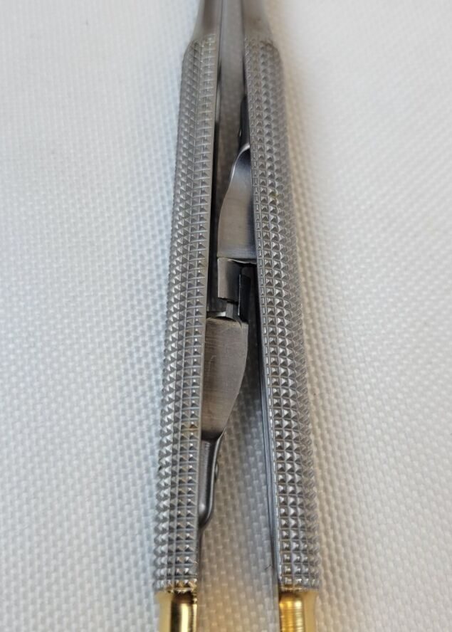 WECK  Castroviejo Needle Holder Straight Jaws Locking Tungsten Carbide 7-1/4" — photo 8