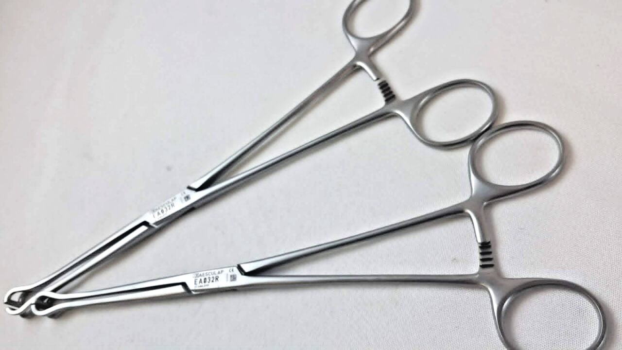 AESCULAP EA032R Babcock Intestinal Tissue Grasping Forceps 8.5" — photo 2