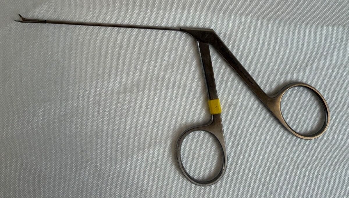 RICHARDS 55-0348 Micro Scissors Sharp Curve Left Forceps 3.5" Shaft ENT