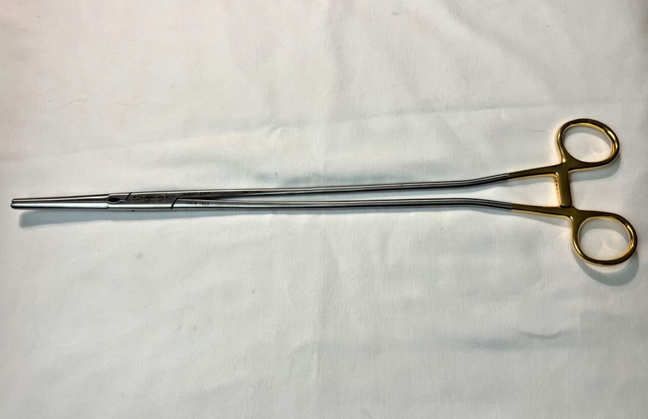 SYMMETRY SURGICAL 52-9996 Zep Hysterectomy Forceps Straight 14" Length OBGYN — photo 1