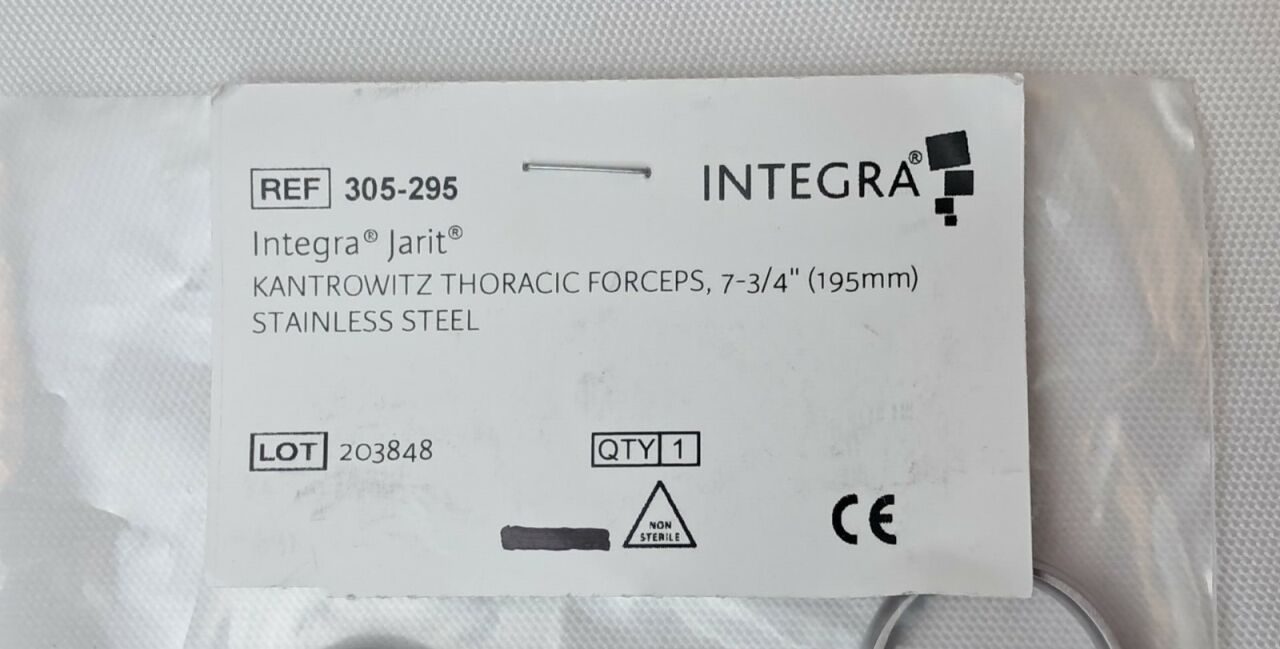 INTEGRA 305-295 Kantrowitz Thoracic Forceps, 7-3/4" — photo 2