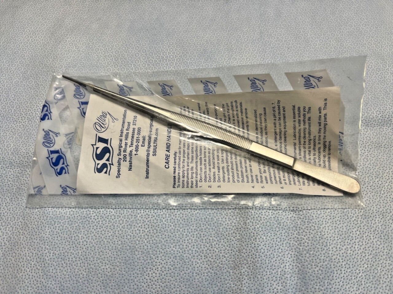 SYMMETRY SURGICAL 55-9004 Gerald Dressing Forceps Serrated 9-1/4" — photo 1