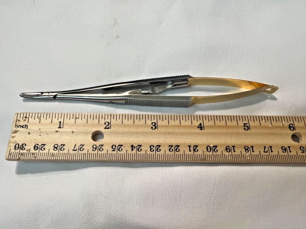 SYMMETRY 32-441 TC Inserts 5-3/4" Castroviejo Curved Needle Holder — photo 5