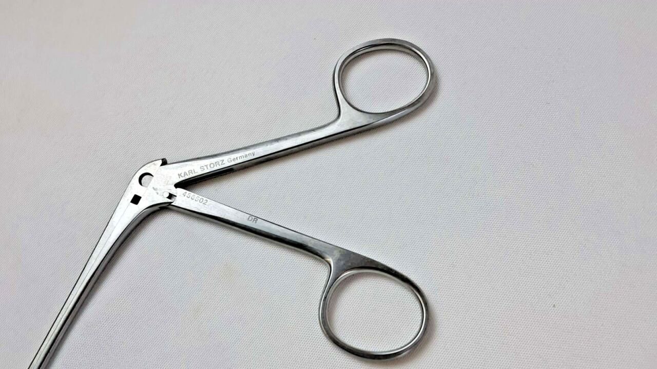 KARL STORZ 456502 Blakesley Wilde ENT Nasal Forceps Size 2 45 Deg 11cm — photo 3