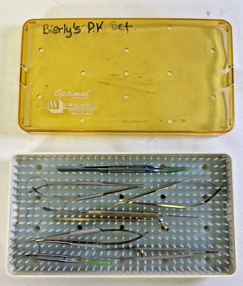 STORZ KATENA OCUTEK  8 Piece PK Penetrating Keratoplasty Instrument Set w/ Case — photo 1