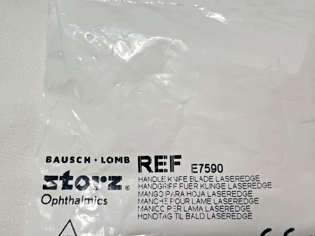 STORZ / BAUSCH & LOMB E7590 Laseredge Blade Tip Handle 3-7/8" Length ENT — photo 2