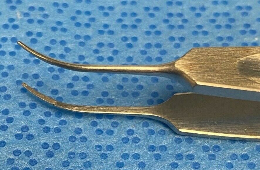 BAUSCH & LOMB E-1926 C Harms-Tubingen Tying Forceps Curved 4" Ophthalmic — photo 4
