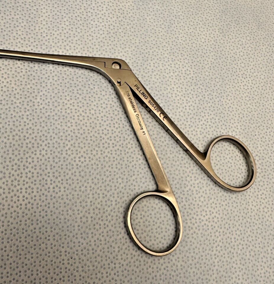 PILLING 505420 Jackson Alligator Grasping Forceps Straight Serrated — photo 2