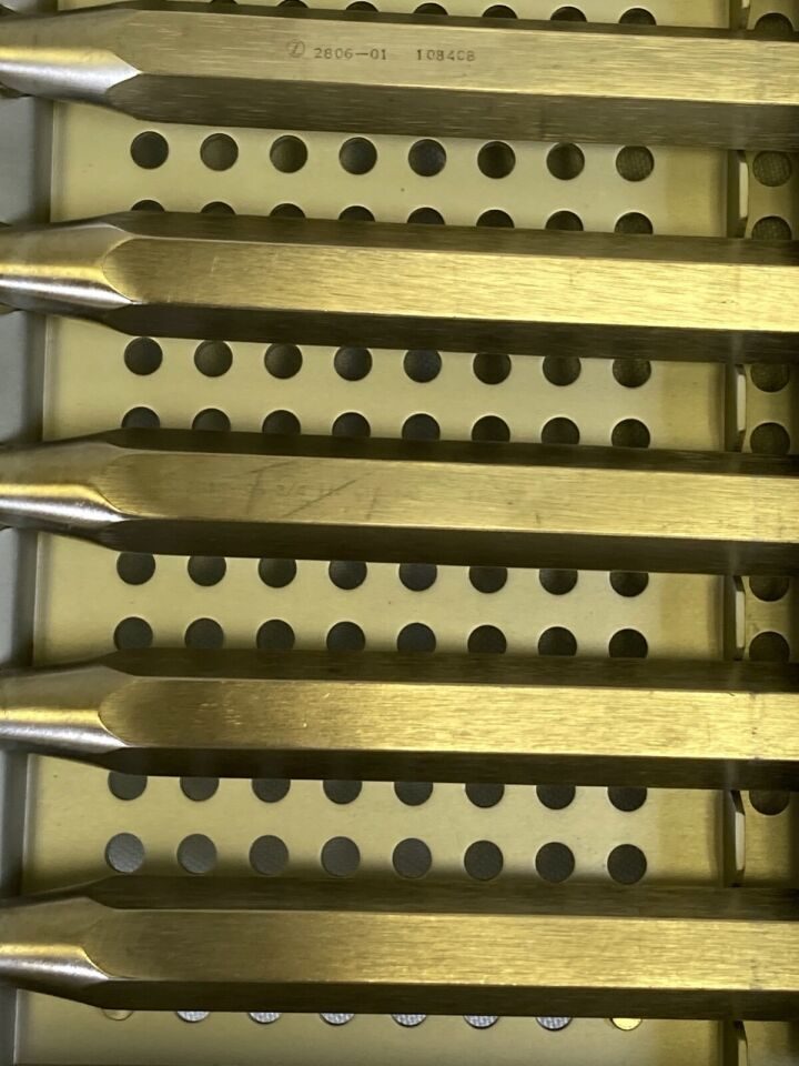 ZIMMER 1128-01 Set of 8 Ultra Cut Cobb Gouges Set w/ Sterilization Case — photo 9