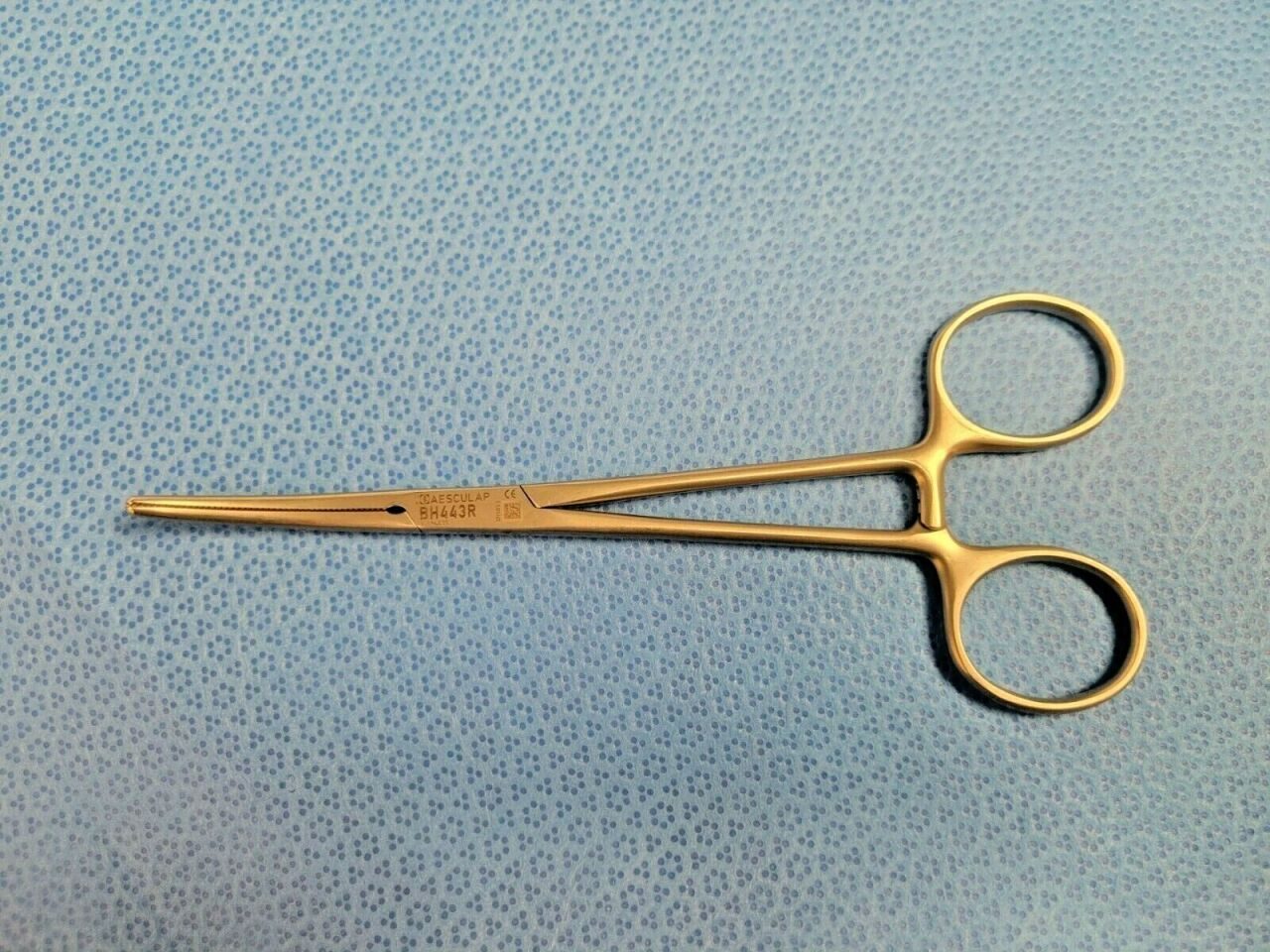 AESCULAP BH443R Rochester-Pean Forcep 160mm Stainless Steel Curved Flat Jaw