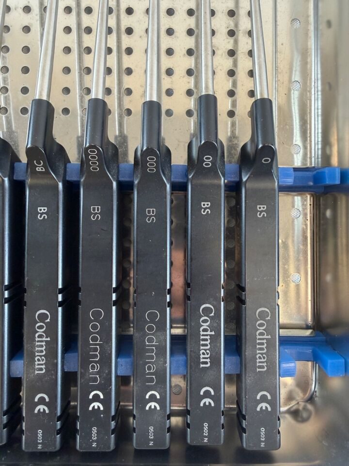 CODMAN Karlin 10 Piece   9.5" Long Microdiscectomy Curette Set w/ Case Orthopedics — photo 3