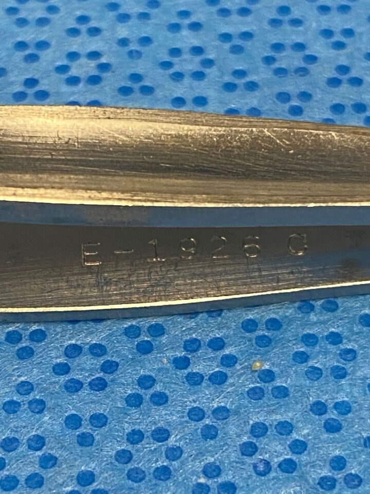 BAUSCH & LOMB E-1926 C Harms-Tubingen Tying Forceps Curved 4" Ophthalmic — photo 3