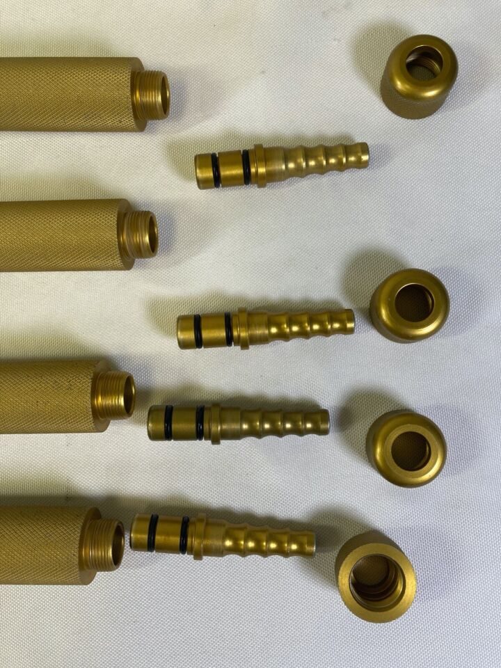 4 Piece w Toomey Connection & Thumb Holes 3 Hole Spatula Cannula — photo 6