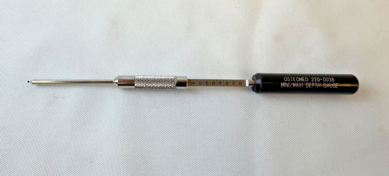 OSTEOMED 220-0038 Mini/Maxi Depth Gauge 6mm-36mm