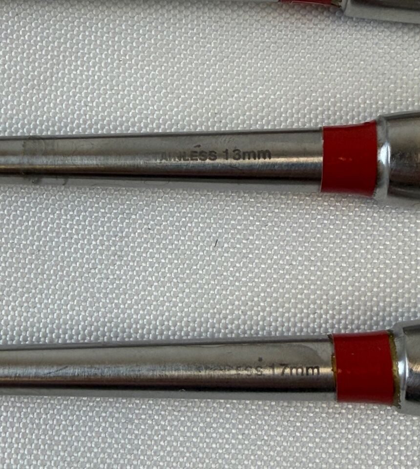 AESCULAP OM471 Barnhill Adenoid Curettes 17mm 13mm 11mm 8mm x 9" - Set of 5 — photo 2