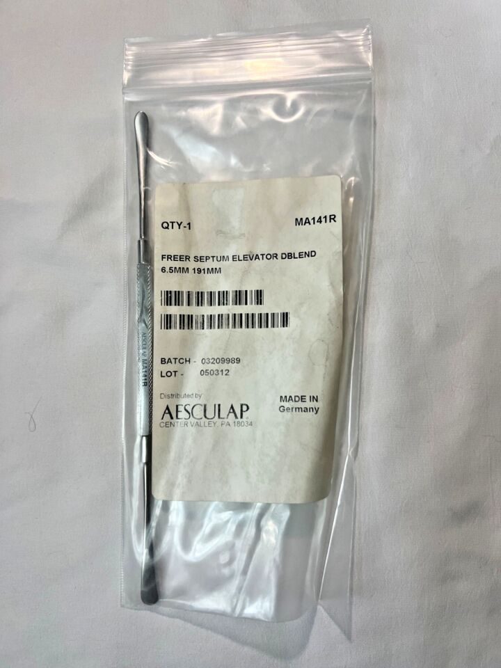 AESCULAP MA141R Freer Septum Double-Ended Elevator 6.5mm X 7-1/2" Length — photo 1
