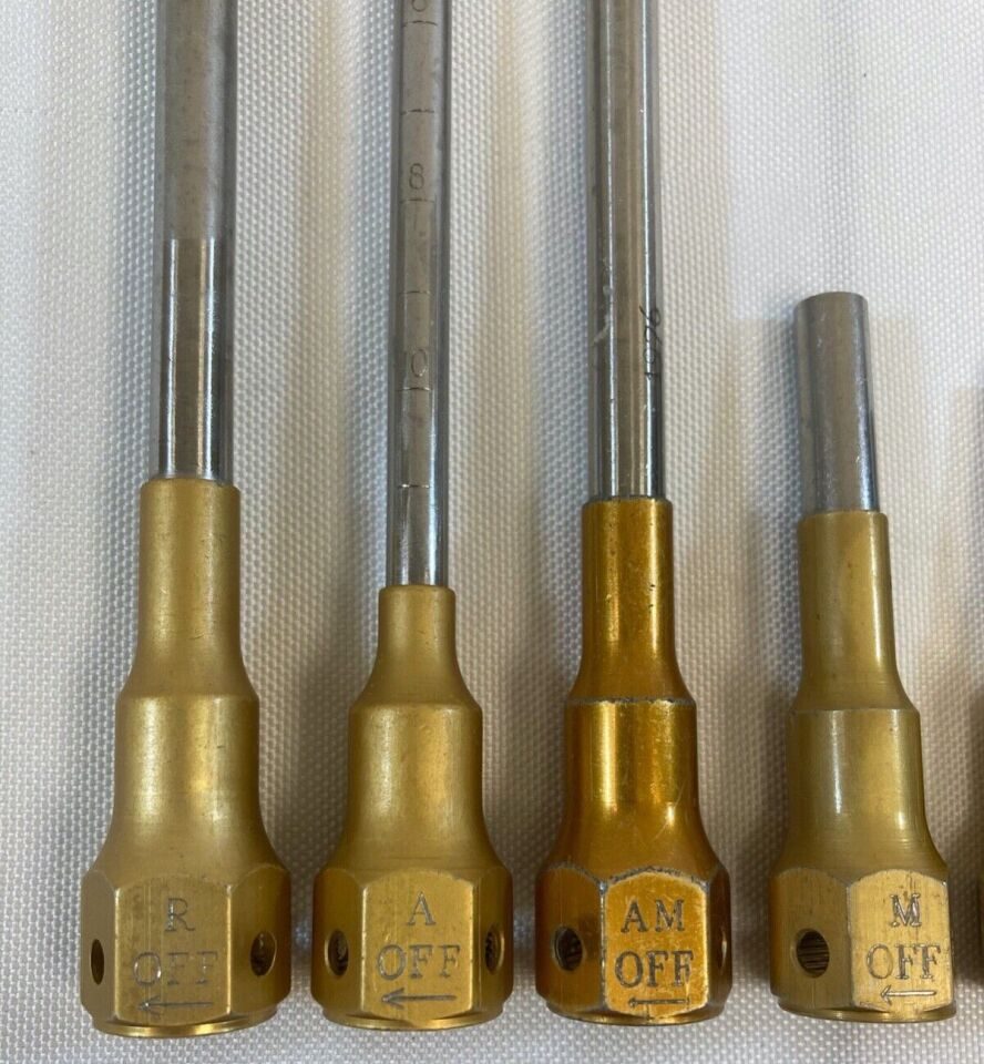 MEDTRONIC Midas Rex Classic Set of 7  Pneumatic Attachments Neurology Orthopedic — photo 2
