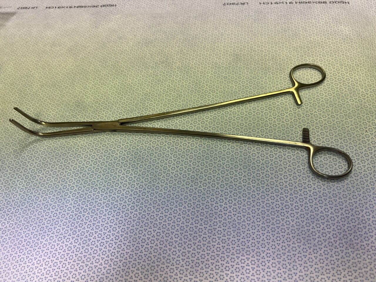 JARIT 305-395 Longitudinal Harrington-Mixter Forcep 12-1/4" Cross Serrated Tips — photo 2