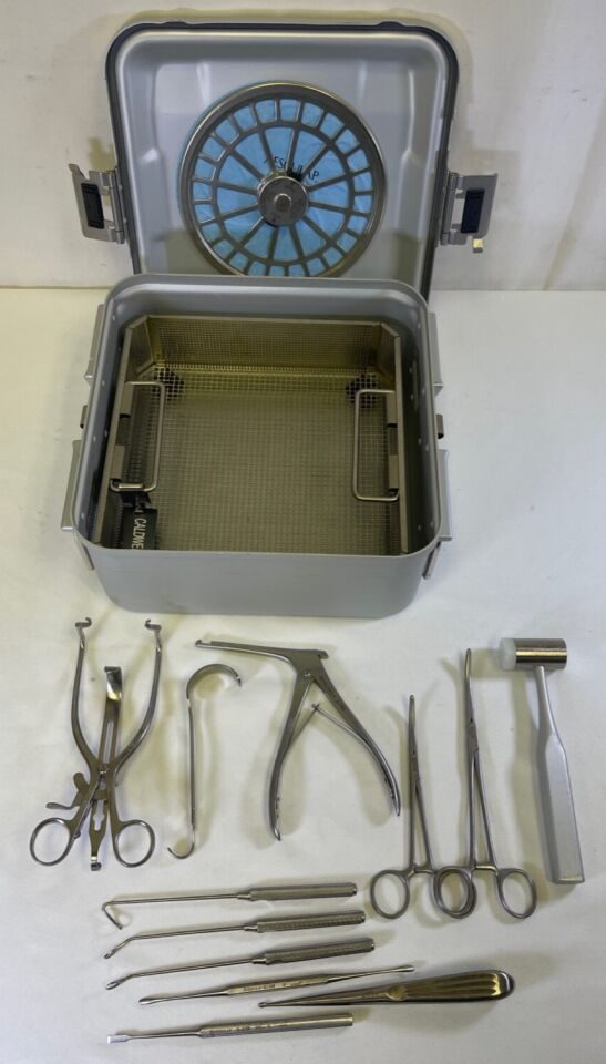 VARIOUS  13 Piece Aesculap Millennium Surgical Caldwell-Luc Instrument Set w/ Case