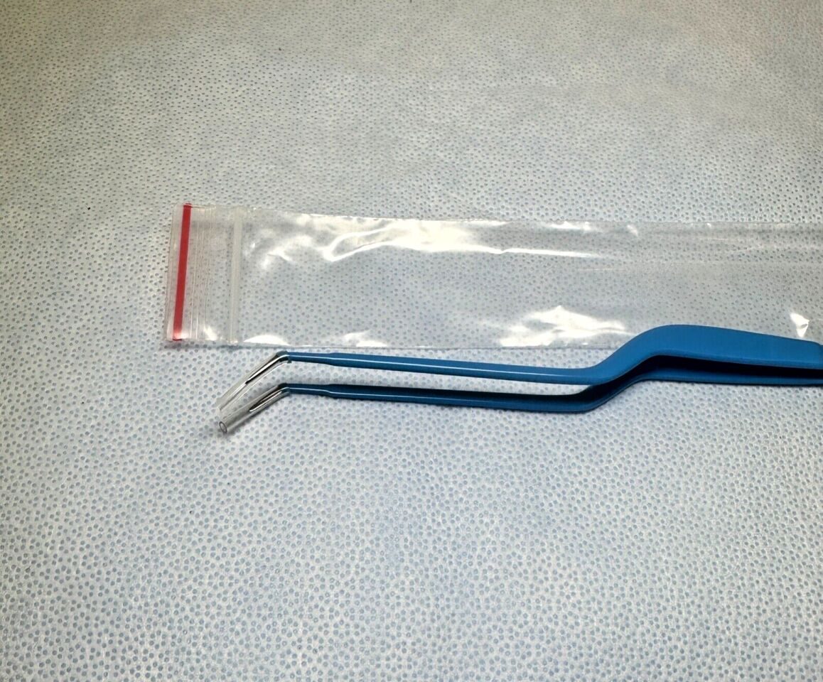 ELLMAN J7U 110-320-10 Gerald Bayonet Bipolar Forceps Up Angled 1.0mm x 7.25" — photo 4