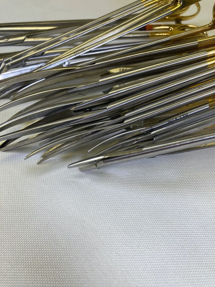 VARIOUS  Set of 19 V. Mueller Aesculap Jarit Carb Edge Diamond Edge Scissors w/ Stringer — photo 6