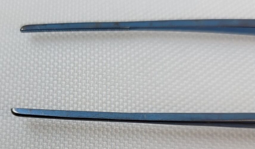 V. MUELLER CH5887-T DeBakey-Diethrich Vascular Tissue Forceps, Serrated, 9.5" — photo 2